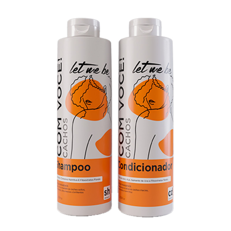Shampoo e Condicionador Cachos Let me be 2x1L