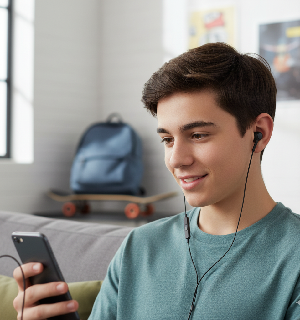 Fone de Ouvido com Fio In-Ear P2 Microfone Estéreo Cor:Preto