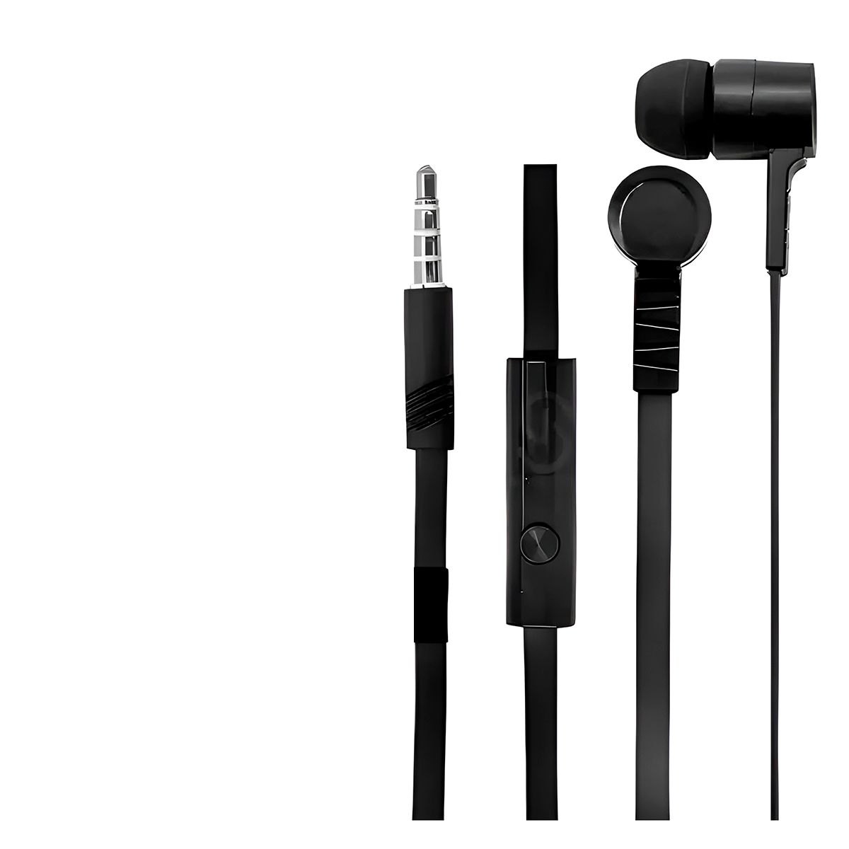 Fone Intra-Auricular Microfone Anti-Ruído com Fio Cor:Preto