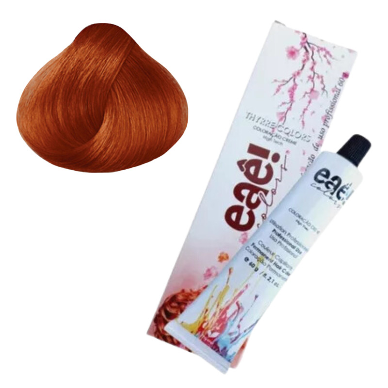 Tinta Louro Médio Cobre intenso 7.4 Coloração Eaê