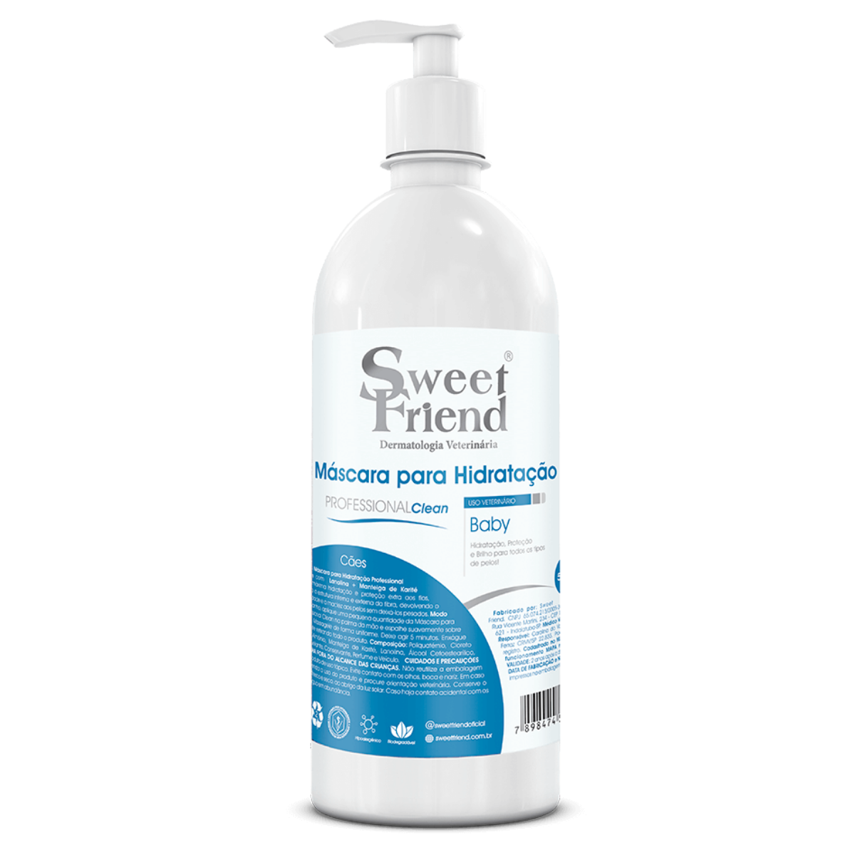 Mascara Para Hidratação Professional Clean - 500ml (baby)