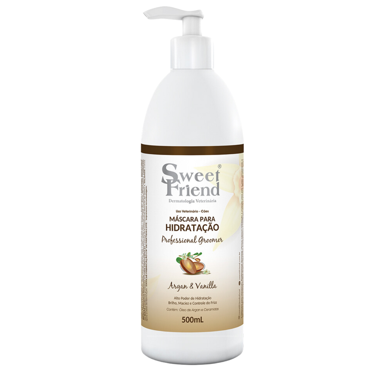 Mascara Para Hidratação Professional Groomer - 500ml (argan & Vanilla)