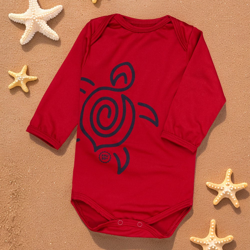 Body Uv50+ Vermelho Era Uma Vez Para Bebês Até 1 Ano
