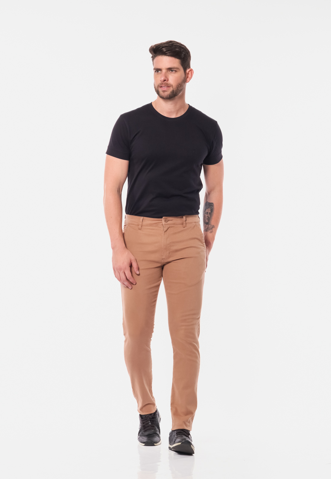 Calça Masculina em Sarja 7898 Caki