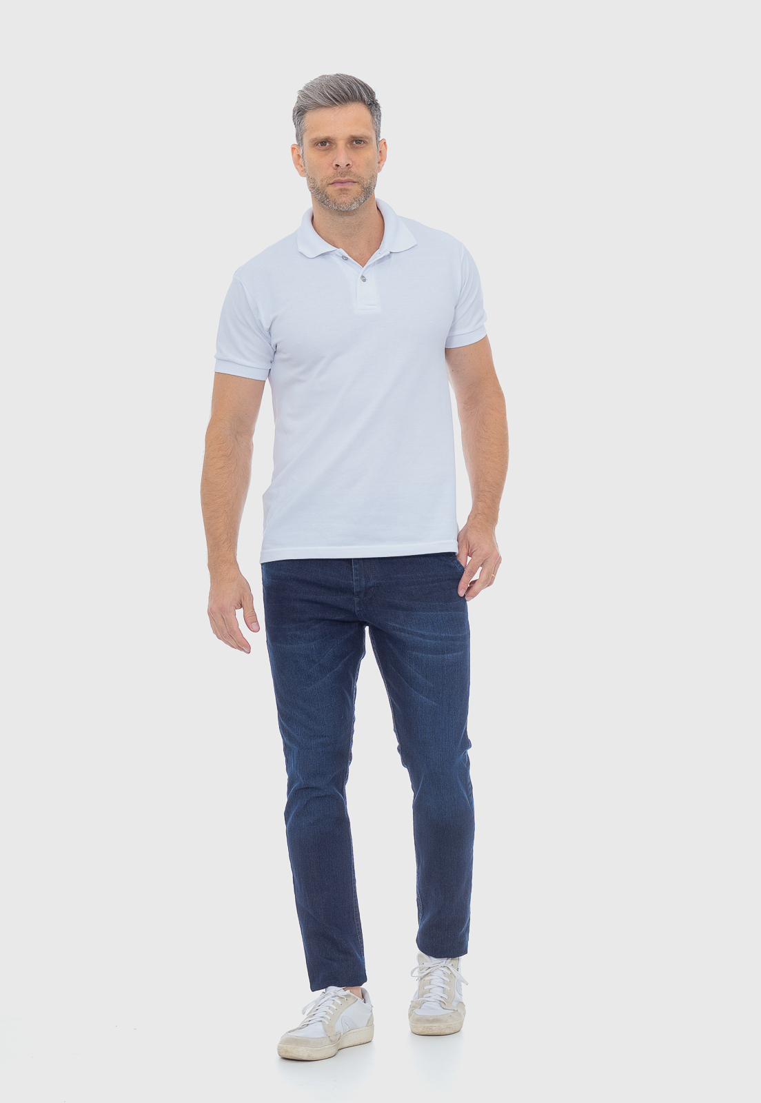 Calça Masculina Jeans  Slim com elastano 7915 Azul