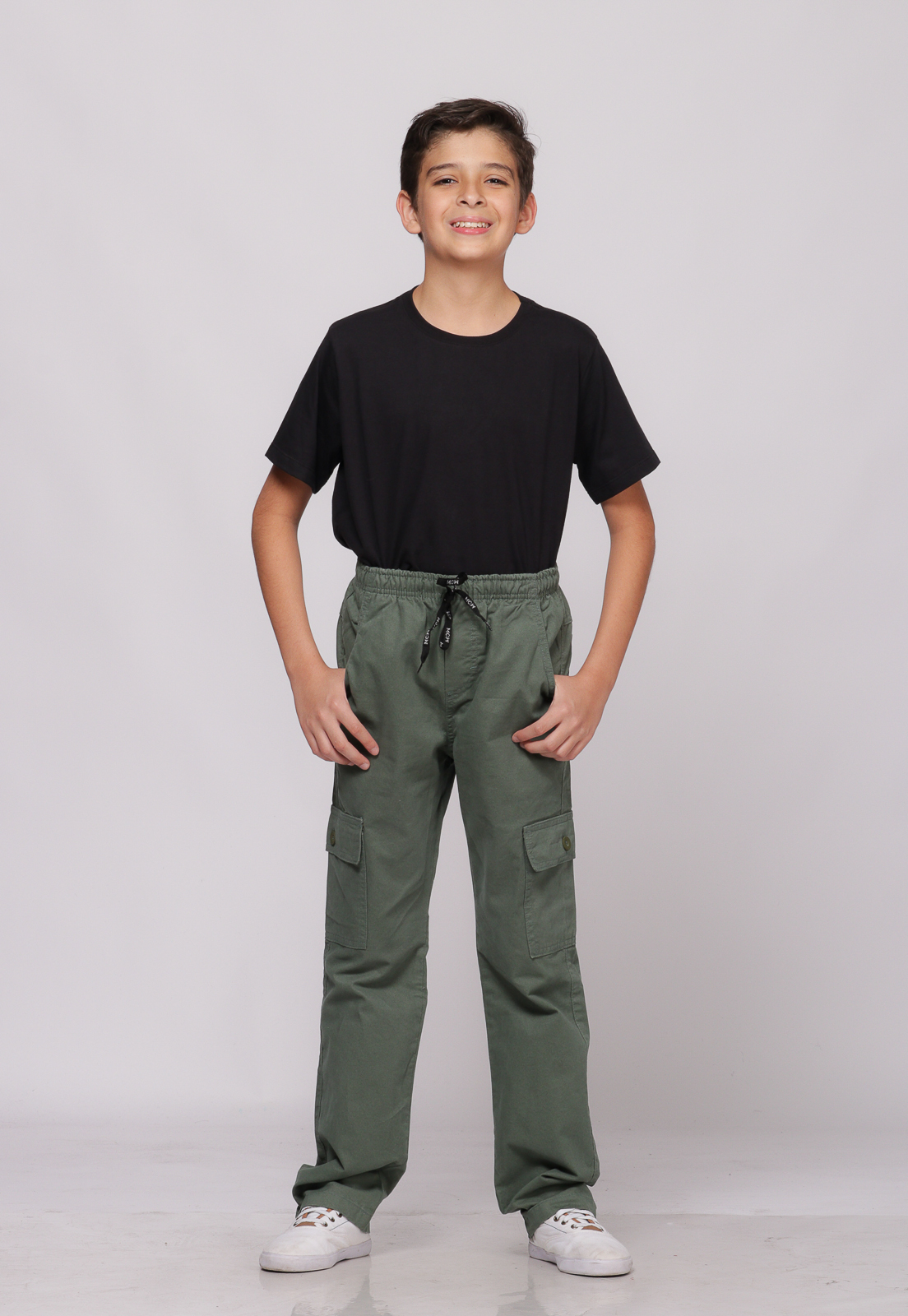 Calça Masculina Juvenil Verde adolescente