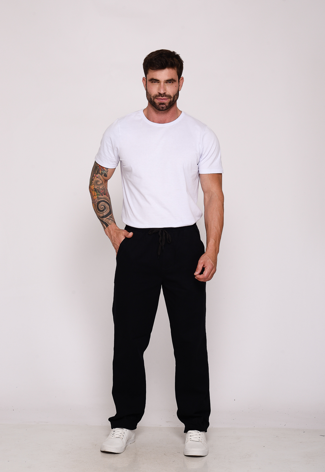 Calça Masculina Sarja Preto