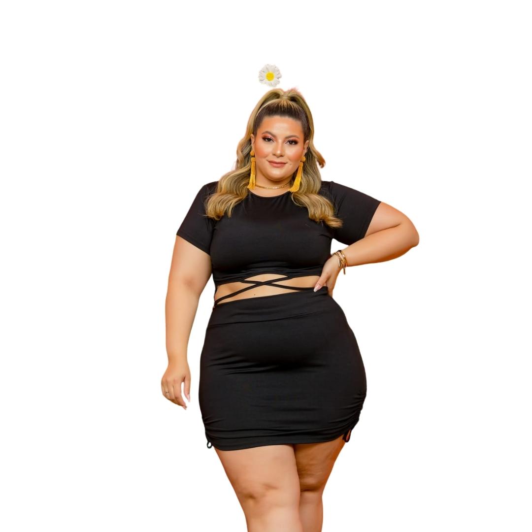 VESTIDO VAZADO PLUS SIZE DOLCE SEDUTTI V10 Dolce Sedutti