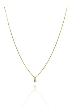 Choker Com Ponto De Luz Banhado em Ouro 18k
