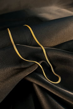 Choker Com Corrente Trabalhada Banhado em Ouro 18k