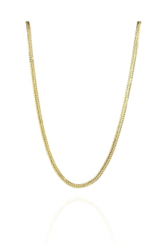 Choker Com Corrente Trabalhada Banhado em Ouro 18k