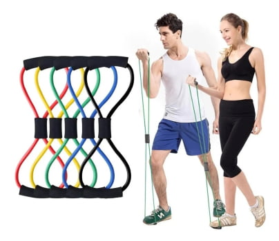 Elastico De Tensão Multifuncional Exercicios Braço Perna
