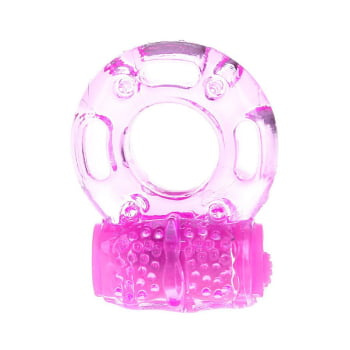 Anel Peniano Com Vibrador Borboleta Super Flexível Cor:roxo