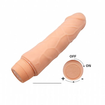 Vibrador Dildo Pênis Realístico Consolo C/ Vértebra 19cm