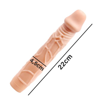Vibrador Dildo Pênis Realístico Consolo C/ Vértebra 22cm