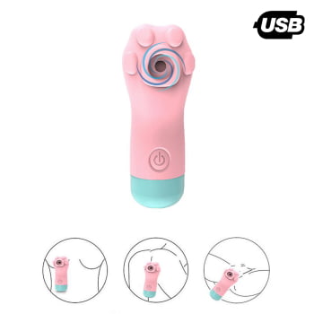 Vibrador Patinha Estimuladora Clitóris Sugar Pulsação  Usb