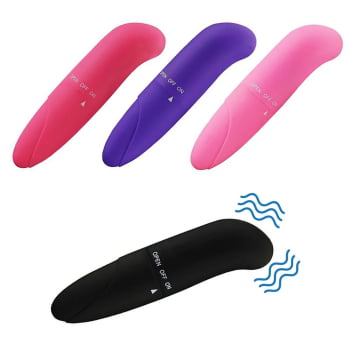 Vibrador Personal Mini Ponto G Aveludado Silencioso Cor:azul