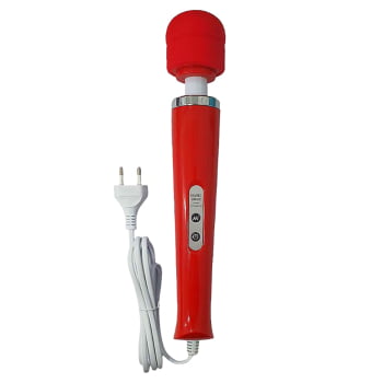 Vibradorsilenciosovarinhamágica Siliconetexturizado Vermelho