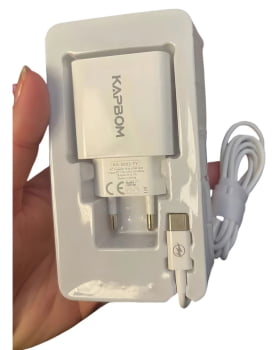 Carregador turbo 5.1a com 2 entradas completo Kabbom