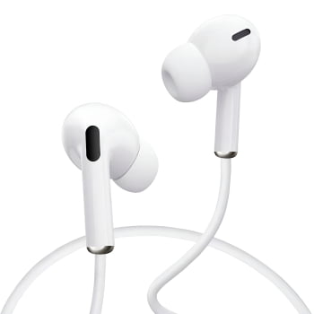 Fone com Fio Entrada IOS Branco Microfone Cancelamento de Ruído