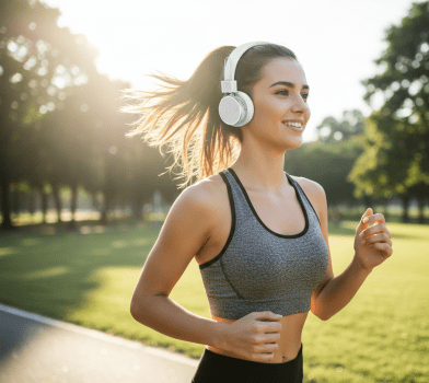 Fone de Ouvido Articulável Bluetooth Microfone Som Cor:Branco