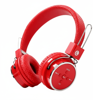 Fone de Ouvido Articulável Bluetooth Microfone Som Cor:Vermelho