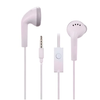 Fone de Ouvido com Fio In-Ear P2 Microfone Estéreo Cor:Branco