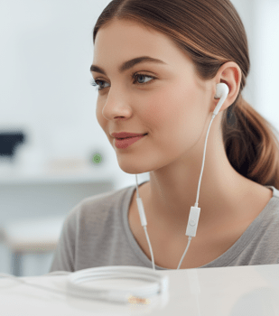 Fone de Ouvido com Fio In-Ear P2 Microfone Estéreo Cor:Branco