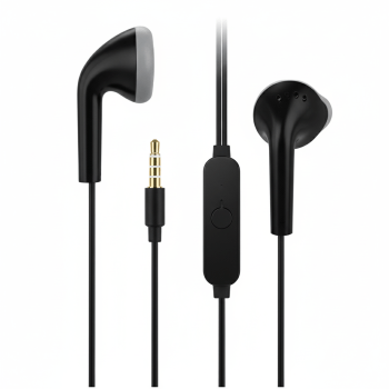 Fone de Ouvido com Fio In-Ear P2 Microfone Estéreo Cor:Preto