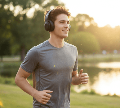 Fone Headset Bluetooth Over-Ear Sem Fio Recarregável