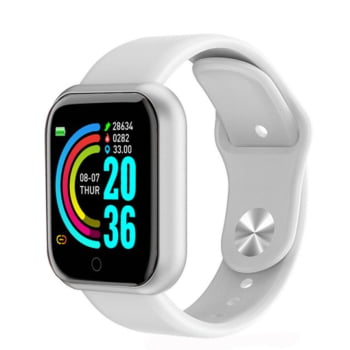 Relogio Intelig Smartwatch D20 Bluetooth IOS e Android Pt