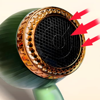 Secador Cabelo Modelador Difusor De Calor Secagem Lilás 220v