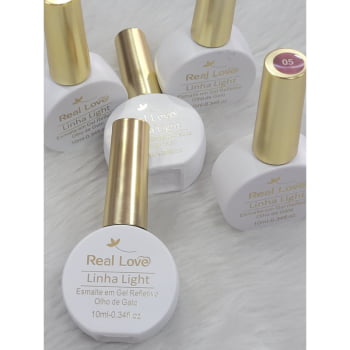 Esmalte em Gel refletivo Efeito Olho de Gel Real Love 10ml Cor:08