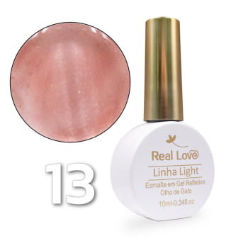 Esmalte em Gel refletivo Efeito Olho de Gel Real Love 10ml Cor:13