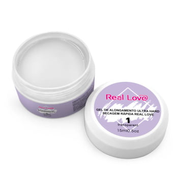 Gel De Alongamento Ultra Hard Secagem Rapida Real Love 15ml