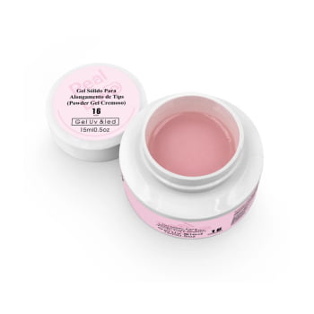 Gel Solido Para Alongamento Powder Gel 16 Nude Real Love 15g