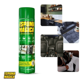 Aerosol Espuma Mágica - Limpa E Tira Manchas - 400 Ml