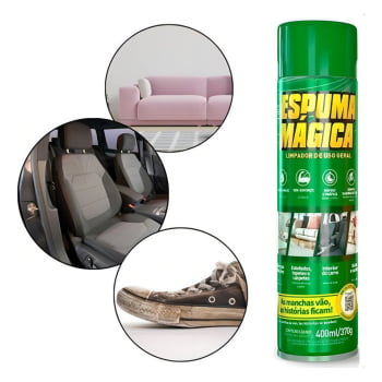Aerosol Espuma Mágica - Limpa E Tira Manchas - 400 Ml