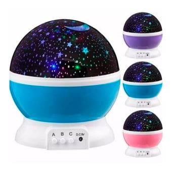 Luminaria Projetor Estrela 360 Galaxy Star Master Cor:azul