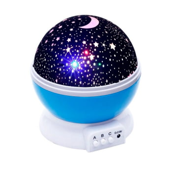 Luminaria Projetor Estrela 360 Galaxy Star Master Cor:azul