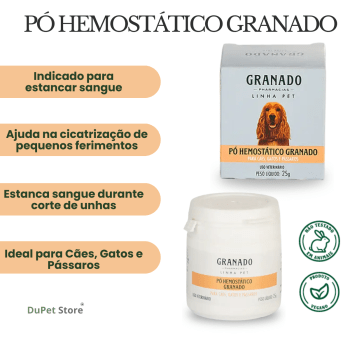 Pó Hemostático Granado 25 G ( Estanca Sangue )
