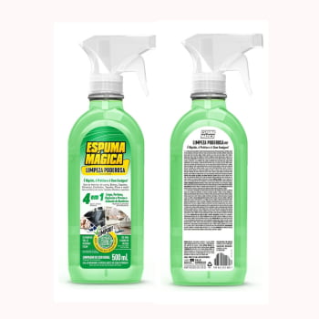 Spray Espuma Mágica - Limpeza Poderosa 4 Em 1 -  500 Ml