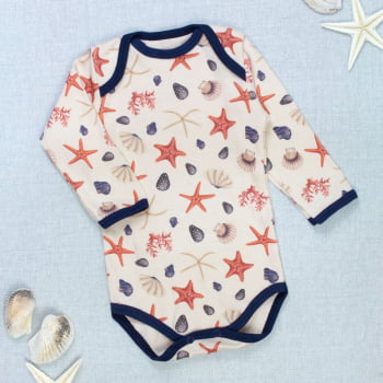Body Baby Conchas Realistic - Perfeito Para O Enxoval