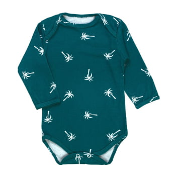 Body Bebê Estampado Coqueiros Ideal Para O Enxoval Perfeito