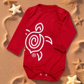 Body Com Filtro Solar Uv50+ Bebê - Ideal Para Praia E Sol