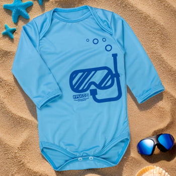 Body Com Filtro Solar Uv50+ Bebê - Ideal Para Praia E Sol