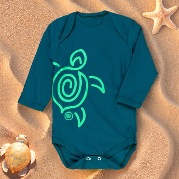 Body Com Filtro Solar Uv50+ Bebê - Ideal Para Praia E Sol