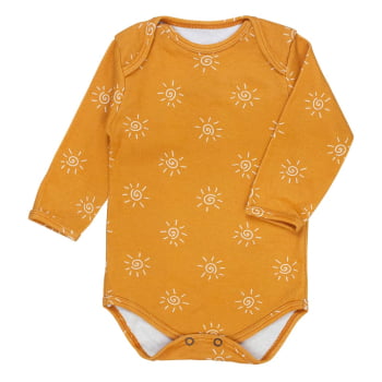 Body Estampado Sol Minimalista - Algodão Macio E Atemporal