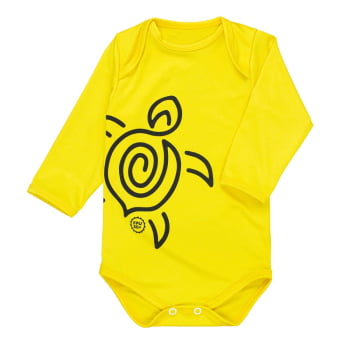 Body Longo Uv50+ Amarelo – Ideal Para Praia E Piscina