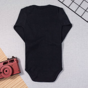 Body Manga Longa Em Algodão Para Bebês Até 24 Meses